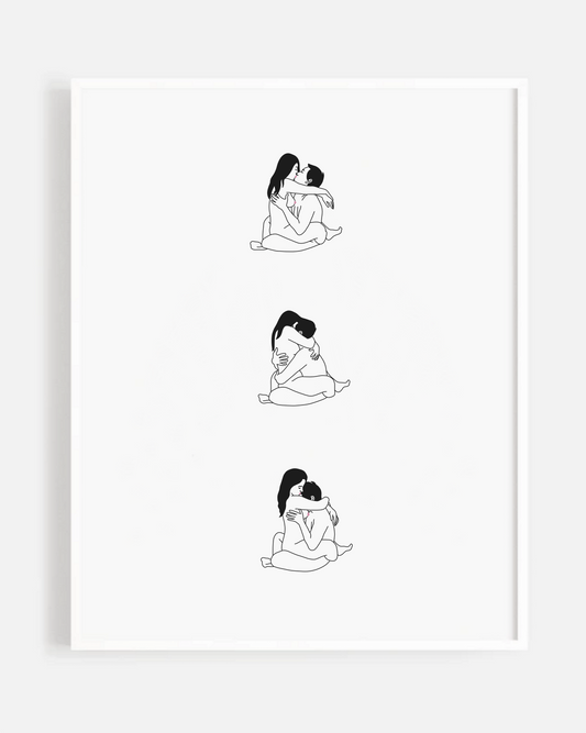 Sitting Lovers Print/Poster